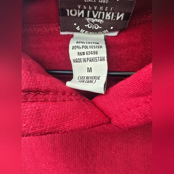 Jon Lauren Premium Red Pullover Hoodie - Kids Size Medium (New with Tags) - Picture 3 of 6